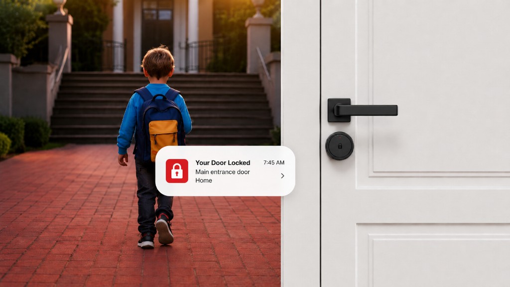 Your door locked — auto-lock notification