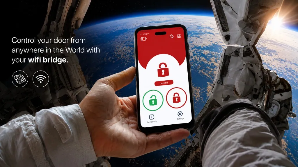 Control your door from anywhere with DESi Smart Bridge